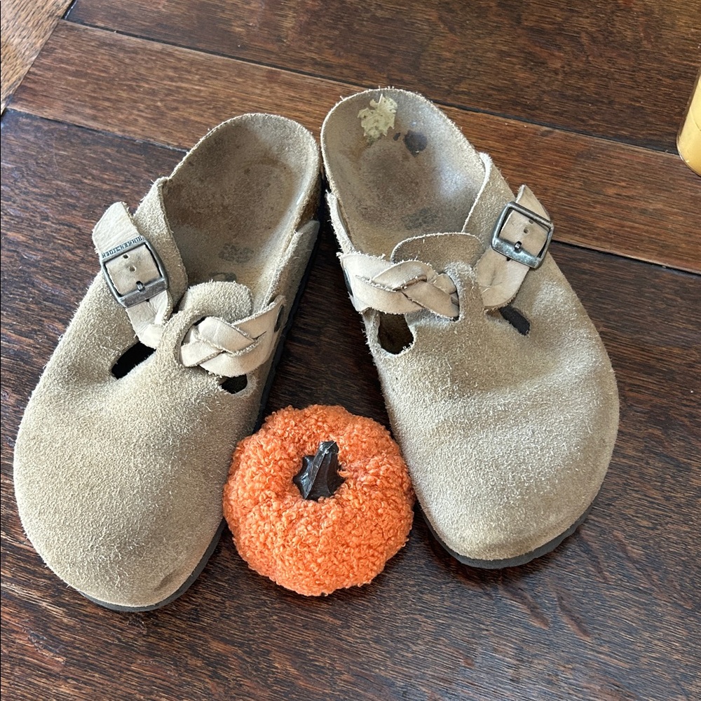 Birkenstock Bostons with Braid